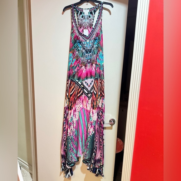 Camilla Vibrant Multicolor Beaded maxi dress. Size small. - Picture 2 of 6